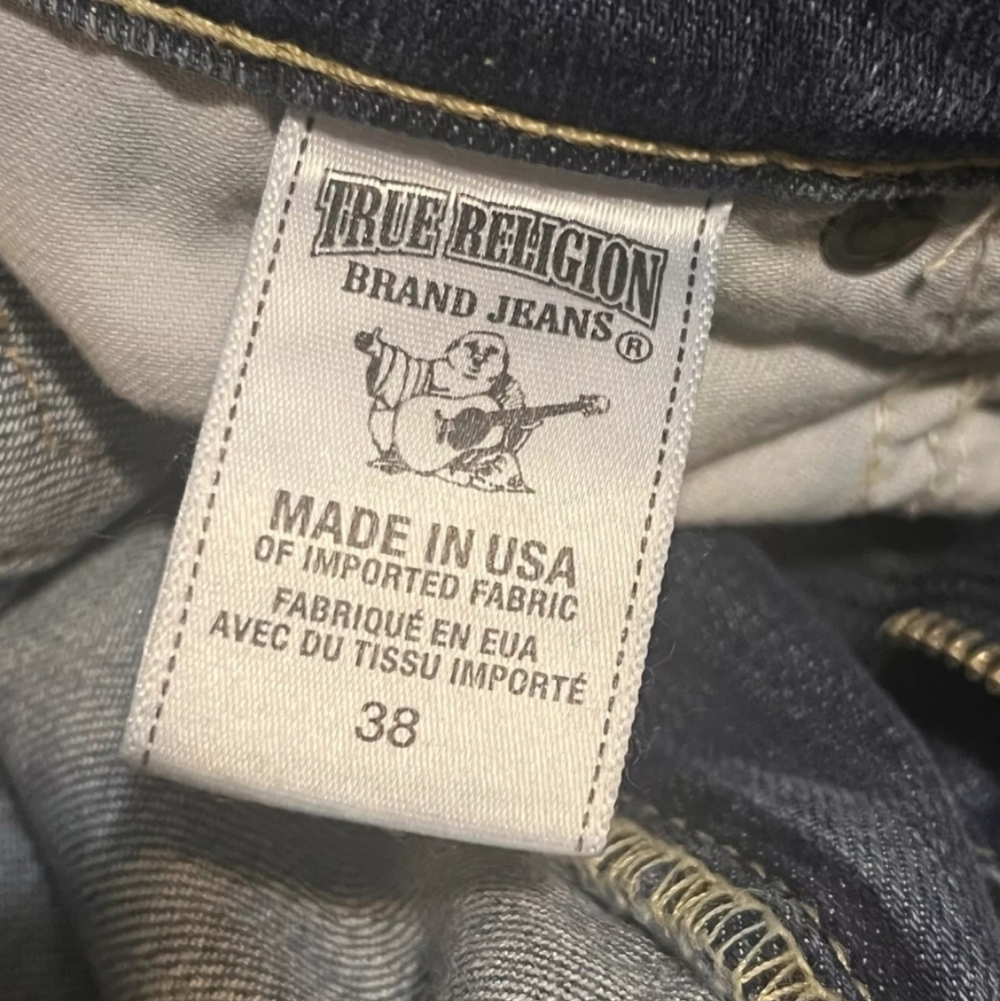 TRUE RELIGION RICKY Relaxed Straight Men’s Jeans Size 38 X 32 - Picture 9 of 10